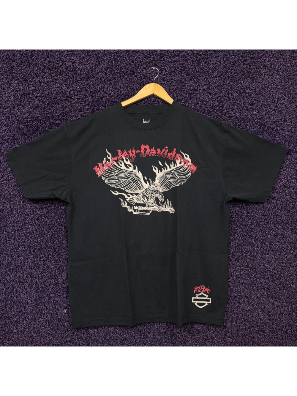 Harley-Davidson Motorcycle x Machine Gun Kelly Eagle on fire T-Shirt Size 2XL